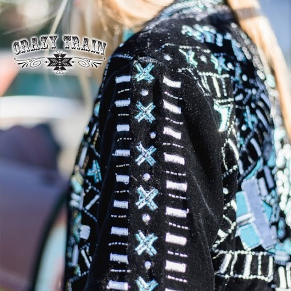 CRAZY TRAIN  THE STRAIT DUSTER  VELVET BLACK LONG - Picture 7 of 8